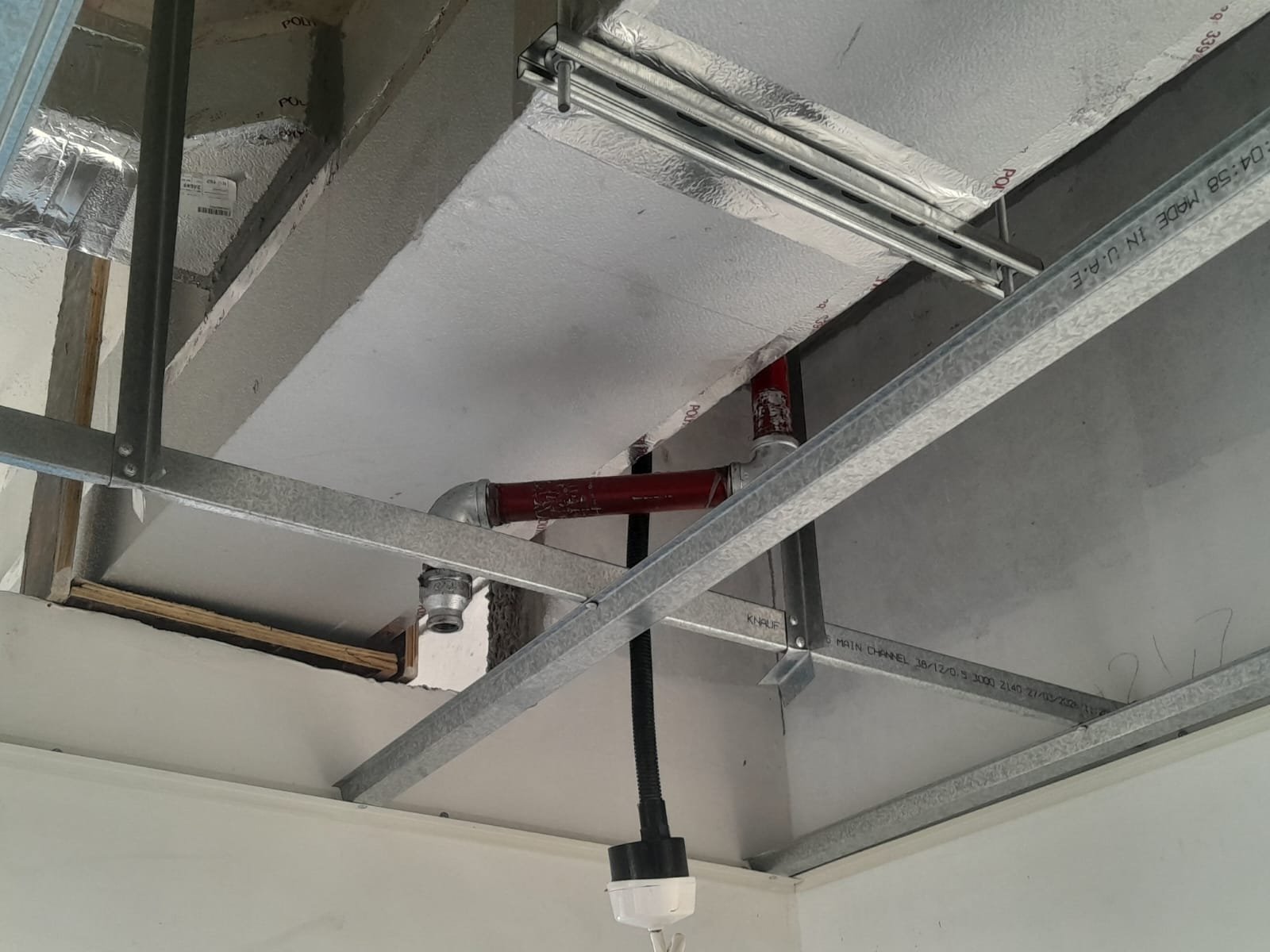 Fire system riser installation