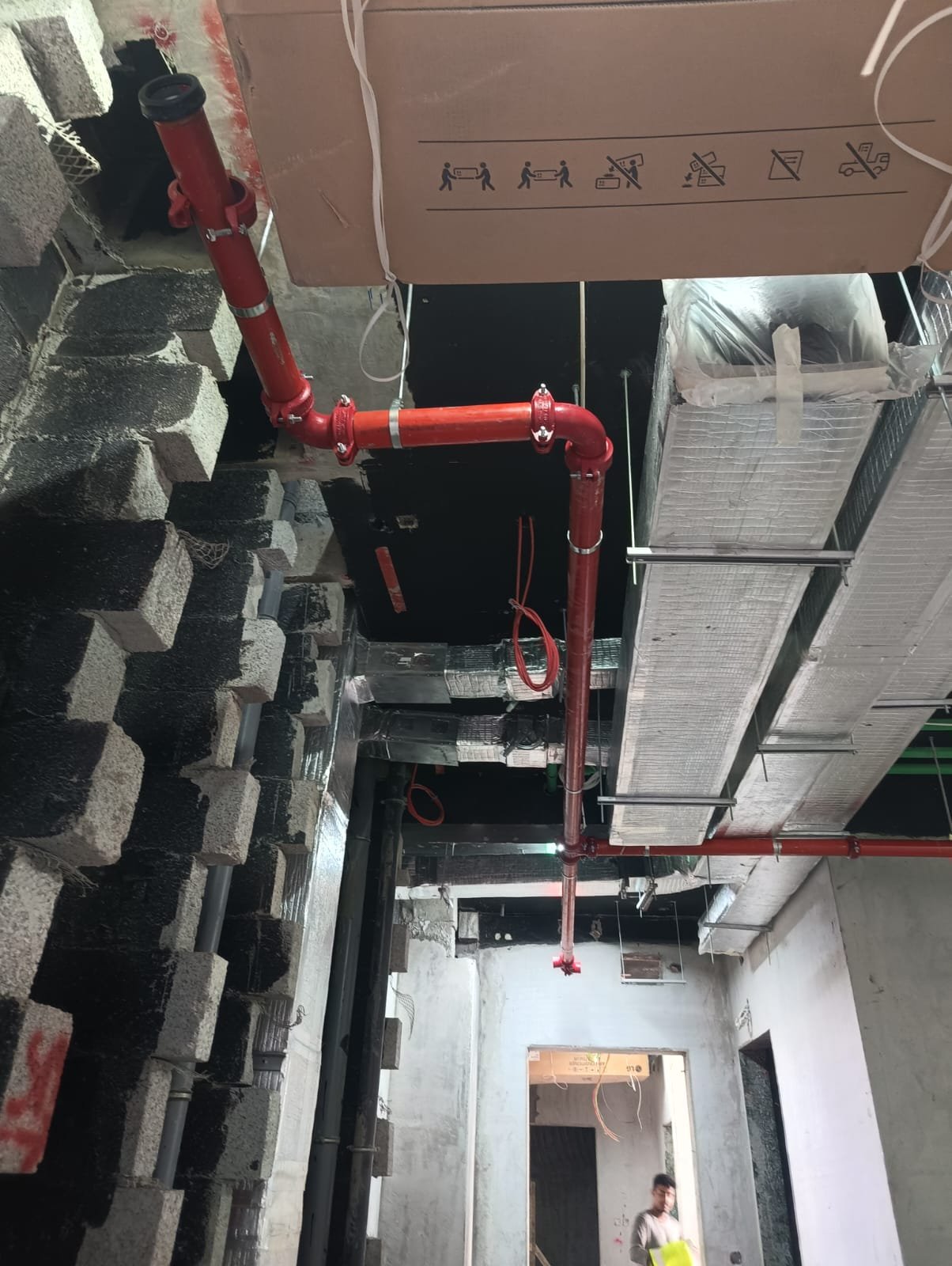 Overhead Pipe Installation